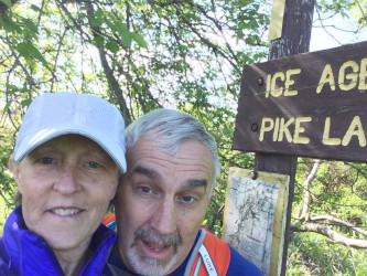 Lynne: We hiked 7.8 miles on the Holy Hill segment of the Ice Age Trail near the town of Erin, Wisconsin. We are going to start hiking the Pike Lake segment next. It is so beautiful!
