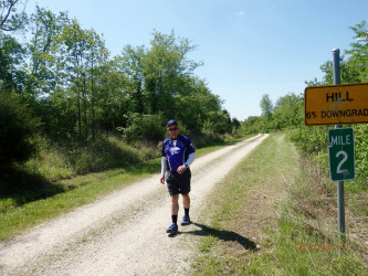 Robert: Mile 5 to Mile 8 were up an old railroad grade