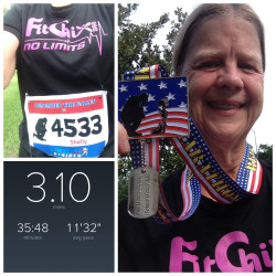 Shelly: All gave some.  Some gave all!  My 5K run today was to never forget them!