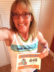 Deborah: I'm so proud to race for Back On My Feet again!  The 2013 NYC Half was my first half marathon and I ran as a Fundraiser for BOMF.  As a social worker who works with families who are homeless, I was inspired by BOMF.  I had been a consistent runner for 25yrs with my longest run being 8 miles before this race. Best wishes to BOMF. You still inspire me.