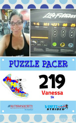 Vanessa: Ran for my son who is Autistic!