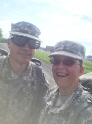 Annette: Completed my 5K as part of my ruck march!