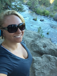 Brittany: Not used to the altitude but completed my run on the Deschutes River trail in Bend, OR!