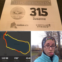 Susanne: Not my best run, but I did it :)