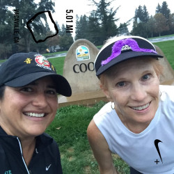Olivia: I did a 10K with my friend. Photo is attached. I used my Nike App.