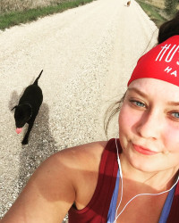 Molly: Got to do this run with my fur baby!
