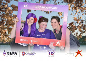 Allison: Finishing the National Walk for Epilepsy in DC! It was the last half of my 10K!