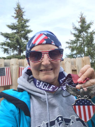 Anne: Soooo, on MONDAY, NOVEMBER 27th, 2017... I did the VIRTUAL 5K WALK called "EAGLE PRIDE" for Our VETERANS... I walked 3.62miles at the BARRINGTON POND ROAD in SCHAUMBURG, ILLINOIS... It took me 1hour, 30minutes and 00seconds... What a Beautiful Day to Honor My VETERANS... This walk was done the day before my LAST CHEMO TREATMENT and I just needed to do this to get the HEEBEEGEEBEES out of my system to relax my Inner Spirit... GOD BLESS OUR VETERANS AND OUR COUNTRY...