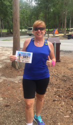Jessica: Running in GREAT HONOR for those that have Served!! Completed my 5K at Ft. Wilderness Campground. Beautiful scenery while reflecting on all our Military Service Personnel.