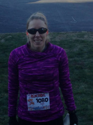 Kathryn: Completed my 10k on a chilly morning in Central PA!