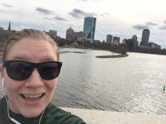 Lauren: A windy 10K along the Charles River #runBoston