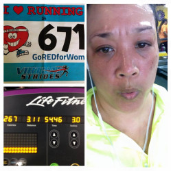 Andrea: "Go Red For Women! Life is Why! Slow and steady won my race :)"