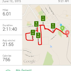 Lidia: "My run of the day"