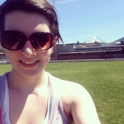 Naomi: "Ran the track at my old high school! So refreshing to run out in the country! "