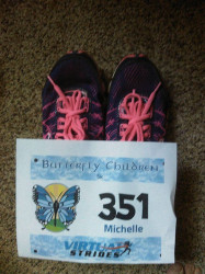 Michelle: "Even ran part of this with a butterfly.  Inspiration to keep going!!!"