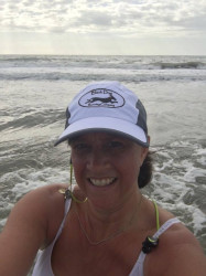 Dana: Ran on the beach for my friend Noah Karn who was diagnosed this year with Epilepsy.