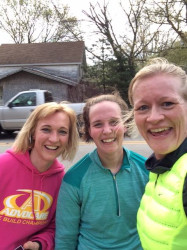 Jeanine: With Carmen P, Pam C, and myself after our Virtual 10K