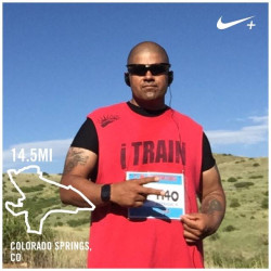 Herman: Not my best time but enjoyed my run through the many hills on Ft Carson, Co