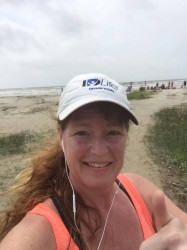 Ellen: Beach run and done!