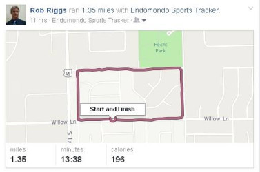 Robert: I went ahead and ran this now because there's no telling what the weather will be in another couple of weeks in Chicagoland. As it is, it was only about 34f with snow on the ground when I ran earlier, but it's for a good cause! My actual mile time was 10:16 but I ran a little extra.