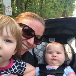 Erin: 1st 5k after having my 2nd baby girl and i of course wanted to run with them!