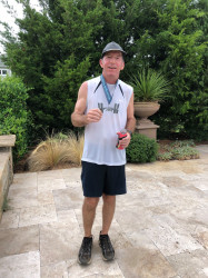 Michael: Hot and humid = slow time! I love the medal!!