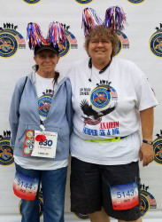 Carol: Anaheim Semper 5k/10k with my Mom (Anita)  who won 1st place in her age group.