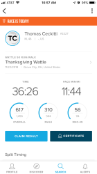 Thomas: combined with my 2018 Thanksgiving wattle 5k run