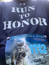 Francis: So proud to run this race and honor the Apollo 11 Heroes!