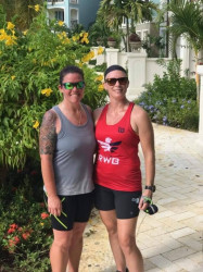 Leigh-Anne: Ran with my battle buddy while in Jamaica for a wedding