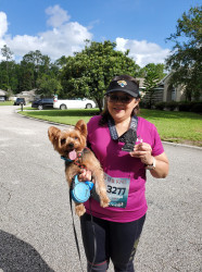 Marie: I and Chewie completed the 5K challenge.