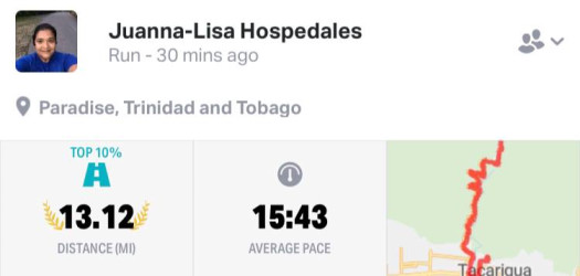 Juanna-Lisa: Awesome Hill run in Caura Valley Trinidad!