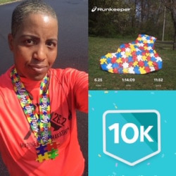 Karen: I support Autism! This virtual race was the perfect contribution to a great cause! #10Kdone #racetorunway