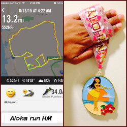 Michael: "Aloha run half marathon in support of breast cancer. Hope this run will help their cause."