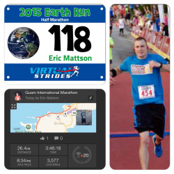 Eric: "I signed up for the half with you, but I uploaded my results for my marathon. It was a wonderful experience!"
