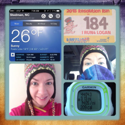 Carie: "A cold morning out today! A little slower today as I'm training 6 ladies to jog!!! We had fun and I got my 5k in for my buddy Logan!!!"