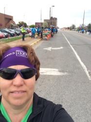 Sharon: "Live to run, love to run, happy to support a cause!"