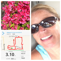Michelle: "I am a breast cancer survivor so running this was fun for me at my own pace. Still doing a walk/run but I'm doing it!!!"