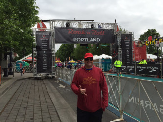 Bryan: "Ran my 1/2 marathon today in Portland for Remember the Fallen."
