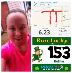 Ruthie: No caption provided, but THIS. IS. AWESOME. Ruthie ran a Pi-shaped route on Pi Day. Well done, Ruthie!!!