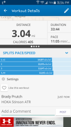 Brady: "Map My Run Results :)"