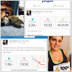 Jennifer: "Split it between two days but it felt great! Dog is a little muddy and very tired but she helped keep me going :)"