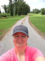 Mary: "Hot & 90% humidity today in Arkansas. I just completed my first virtual run.  I can't wait until the next one"