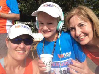 Ella: "Did my 5K with my mom and Nonna at the Napa to Sonoma half marathon. I raised money for CCFA to help find a cure for Crohn's and ulcerative colitis. Go Team Challenge!!"