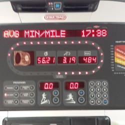 Michelle: "5k on the treadmill tonight at the YMCA.  "