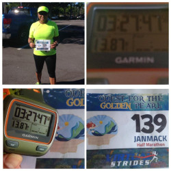 Jan: "Hot and Humid in S. Florida. 13.1 Done!"