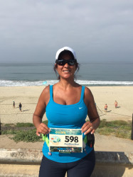 Monica: "Perfect coastal half marathon run! My quest for the golden pearl! "