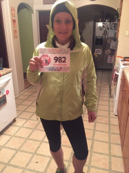 Amelia: Great cause for running in the rain!