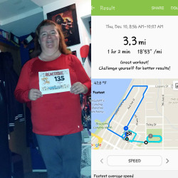 Karen: This is my 4th virtual run. Doing the happy dance have lost 40 lbs this year. Broke 200. 199.1