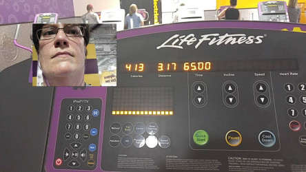 Debra: Walked all of my 5K on a treadmill at Planet Fitness. I'm so thankful that I could be a part of this wonderful program.